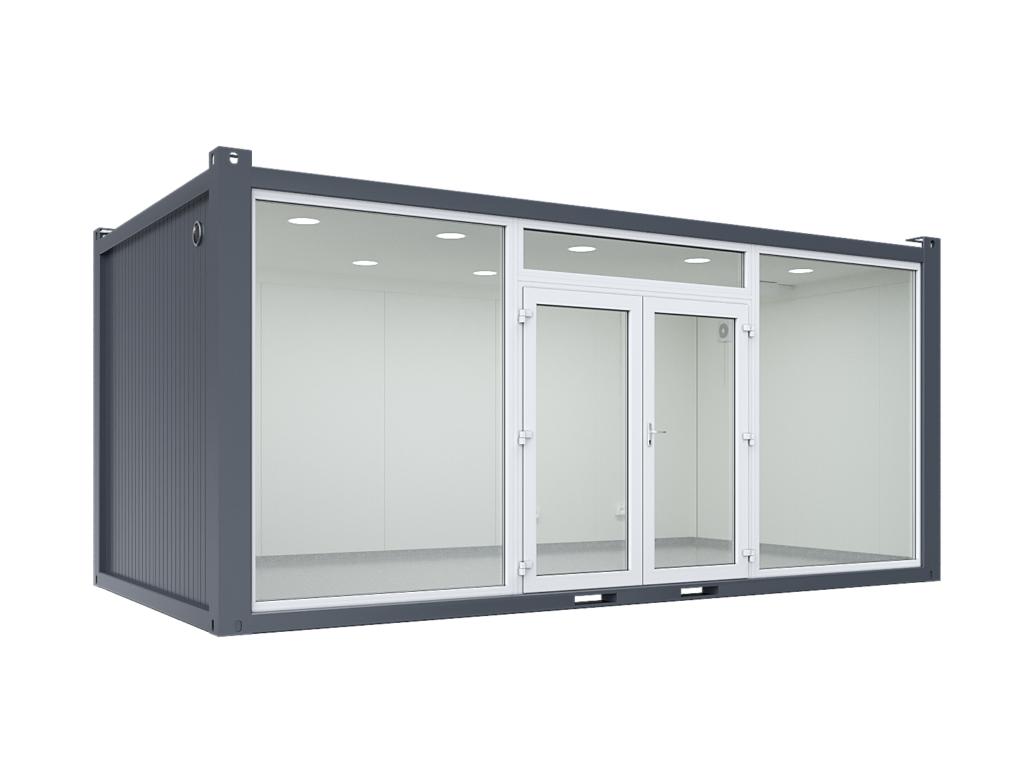 Glass Container, one glass wall